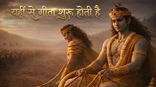 गीता का सबसे शांत पल | जब युद्ध रुकता है और ज्ञान शुरू होता है | Shlok 19–24 