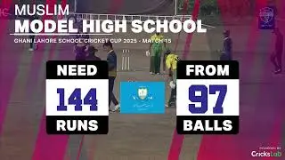 Match 15 | Muslim Model 2nd Innings | Beaconhouse vs Muslim | Ghani Lahore School Cricket Cup 2025