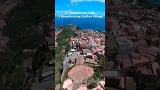 🇮🇹 Beautiful Castelmola, Italy | 4K Drone Tour of Medieval Streets