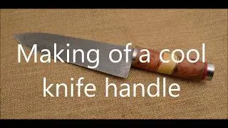 Making a cool curved handle on chef knife