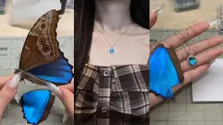 Real Butterfly Preserved in a Locket 🦋✨ | Aesthetic DIY Necklace
