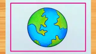 How to draw Earth Drawing / Earth Drawing /Earth drawing very easy / How to draw Earth easy / Earth
