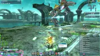 PSO2 Gunner/Force Gameplay