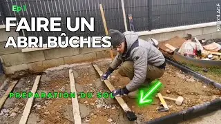 Faire un ABRI BÛCHES, stockage bois de chauffage Ep1