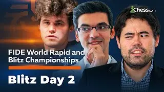 FINAL DAY: Hikaru Fights Magnus For Blitz World Championship With Giri Chasing | Day 2