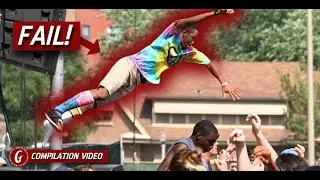 Worst Stage Dive Fails 🙅&zwj;♂️ Live Performance Falling Off Stage | #GManClips