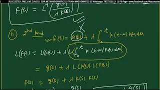 second kind integral equations questions solutions by Laplace transformations