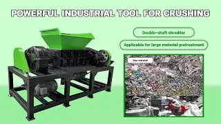 60 Kg/Hour Mini Double Shaft Shredder | Small Industrial Crusher