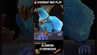 Quick peek - Algarian Stormrider - Wow Mount - Short