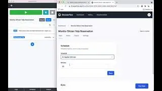 Browserflow - Monitor Yelp Reservations