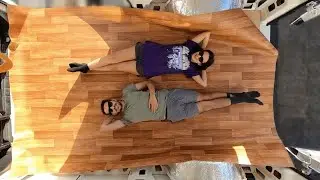 We laid the vinyl floor, framed the van, insulated and added a vapour barrier - VAN BUILD EP.6