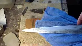 Testing GIANT #2101 Narutaki iro tomae color tomae stone with knives & tools