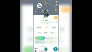 My Best Buddy Shinx Evolving in Pokemon Go #shorts #pokemon #shinx #bestbuddy #pokemongo #evolution
