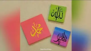 Acrylic Painting Ideas 💡 Easy Calligraphy For Beginners 