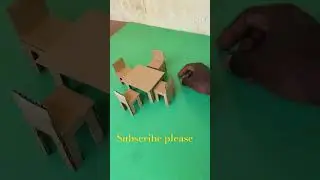 How to Make a Small Chair and Table with Cardboard|cardboard chair and table#cardboardcraft