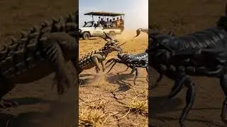 불꽃튀는 대결!전갈vs가시드래곤/Spark Clash! Scorpion vs Dragon Showdown #battle #wildlife #nature