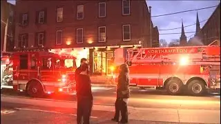 Northampton firefighters determining whether residents can return home after fire in downtown