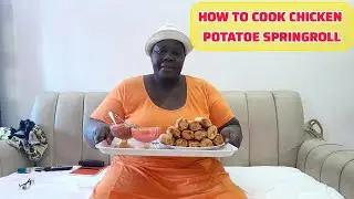 HOW TO COOK CHICKEN POTATO SPRINGROLL AT HOME