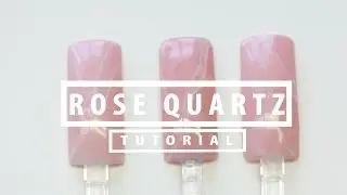 rose quartz - Nail art tutorial by Florence Beauty and Nails