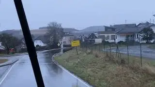 POV DAF driving in rain￼