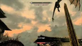Skyrim Dragon hunting/Fail