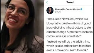 AOC New York City Flooding Reaction as Alexandria Ocasio-Cortez want the Green New Deal in place.