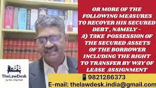 SECRETS OF SARFAESI ACT ?? What is Effect of Notice U/s. 13(2) & (4)of SARFAESI ACT 2002l PART - 3 l
