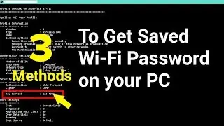 3 Methods To Get Wi-Fi Passwords For Windows 10/8/7 | Wi-Fi Password
