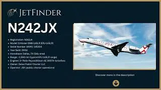 N242JX Embraer ERJ-145LR | JSX Semi-Private Jet Tour & Specs