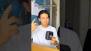 When you try meditation for the first time🧘 #funny #relatable #kawaharu