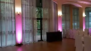 Световой декор зала с помощью прожекторов LED PAR. Uplighting.
