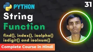 Python String Function Tutorial: find | index | isalpha | isdigit | isalnum | edutika