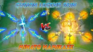 Сравнение скинов Gusion Legend и Minato Namikaze