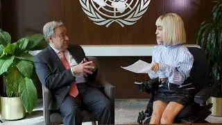 Model and Disability Rights Activist Visits the UN