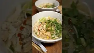 Pho Gai - Chicken Pho - Aromatic Pho Noodle Soup with Chicken