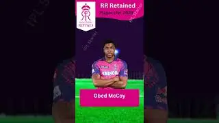 Retained Player RR 2023 | Rajasthan Royals all  Retained Player List #ipl2023 #shorts