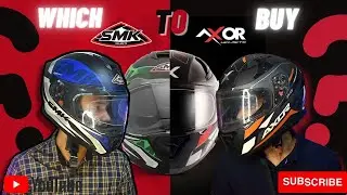 Best Helmets Under 5000 /Axor Apex Turbine vs SMK Twister Logo Helmet/Axor Helmet/SMK Helmet