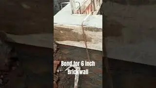 Bond for 6 inch Brickwall
