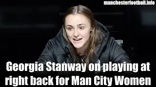 Georgia Stanway on playing at right back for Man City Women as they beat Arsenal 2-1 to top the WSL