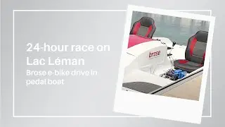 24-hour race on Lac L&eacute;man: Brose e-bike drive in pedal boat