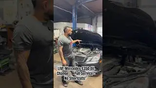 LIVE Mercedes E350 Oil Change | Premium Mercedes Oil & Filter | Full Service