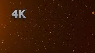 4K Golden Yellow Particle Loop  Mesmerizing VJ Background.Relaxing Yellow & Gold Stunning Background