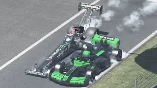 The FASTEST Racing on Earth - LEGO Kick Sauber F1 vs NHRA Top Fuel Dragster at Monza
