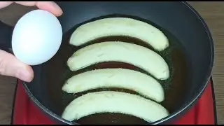 SADECE 2 Tane Muz ve 1 Yumurta 5 DAKİKADA İnanılmaz KOLAY MUZLU Tatlı Tarifi | Muzlu Kek |Tavada Kek