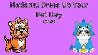National Dress Up Your Pet Day  (1/14/2026)