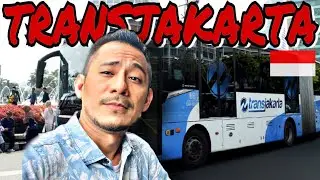 Pengalaman Pertama Orang Malaysia Naik BUS TRANSJAKARTA Super Moderen Di Jakarta🇮🇩