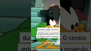 Um problema nos m&uacute;sculos da l&iacute;ngua ... Patolino t&ecirc;m o chamado ceceio!