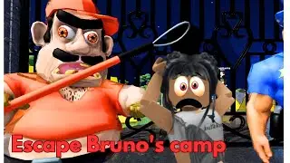 Escaping MR BRUNO's CAMP👴😱  | Roblox  #roblox #robloxobby   #robloxfunnymoments