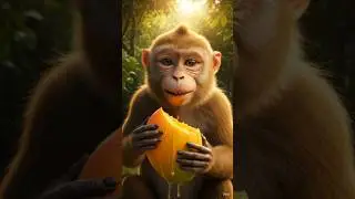 🐒 बंदर की समझदारी 🤔 #ai #aivideo #youtubeshorts #shortsfeed #viral #viralvideo #monkey #shorts