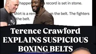 Terence Crawford EXPOSED SUSPICIOUS BOXING BELTS? #terencecrawford #boxing #boxer #boxers #canelo 